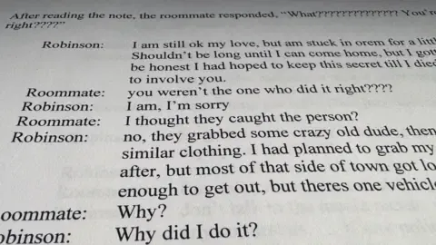 Detailed Conversation Exchange Between Conservative Commentator Suspect and Housemate